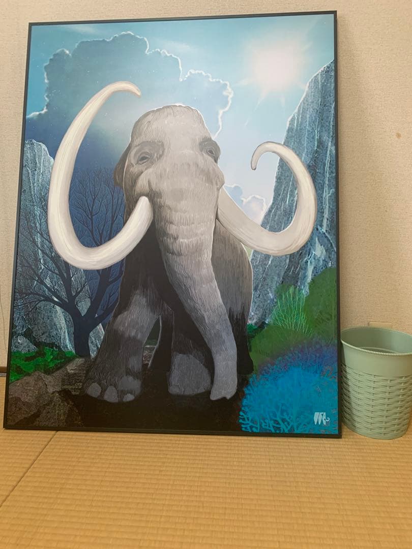 マンモスの絵画(世界限定10枚)