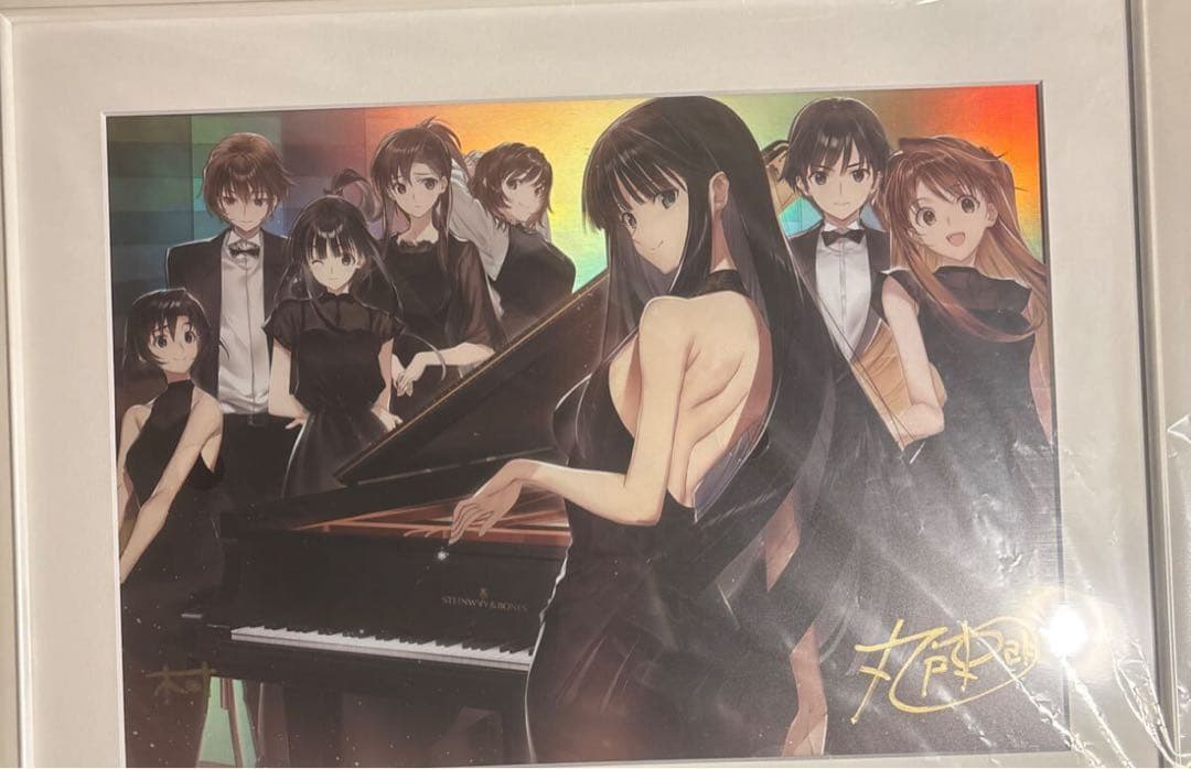 WHITE ALBUM2 直筆サイン入りクリスタアート 15th キービジュアル