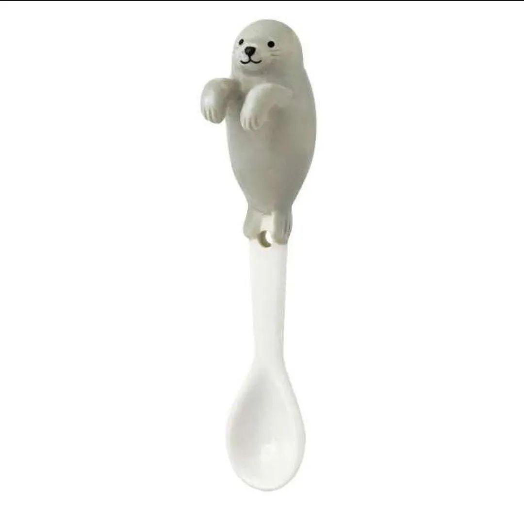 激安【新品】まりんスプーン　イルカ　アザラシ　ペンギン　ジンベイザメ
