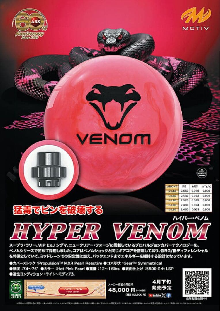 ボール MOTIV HYPER VENOM