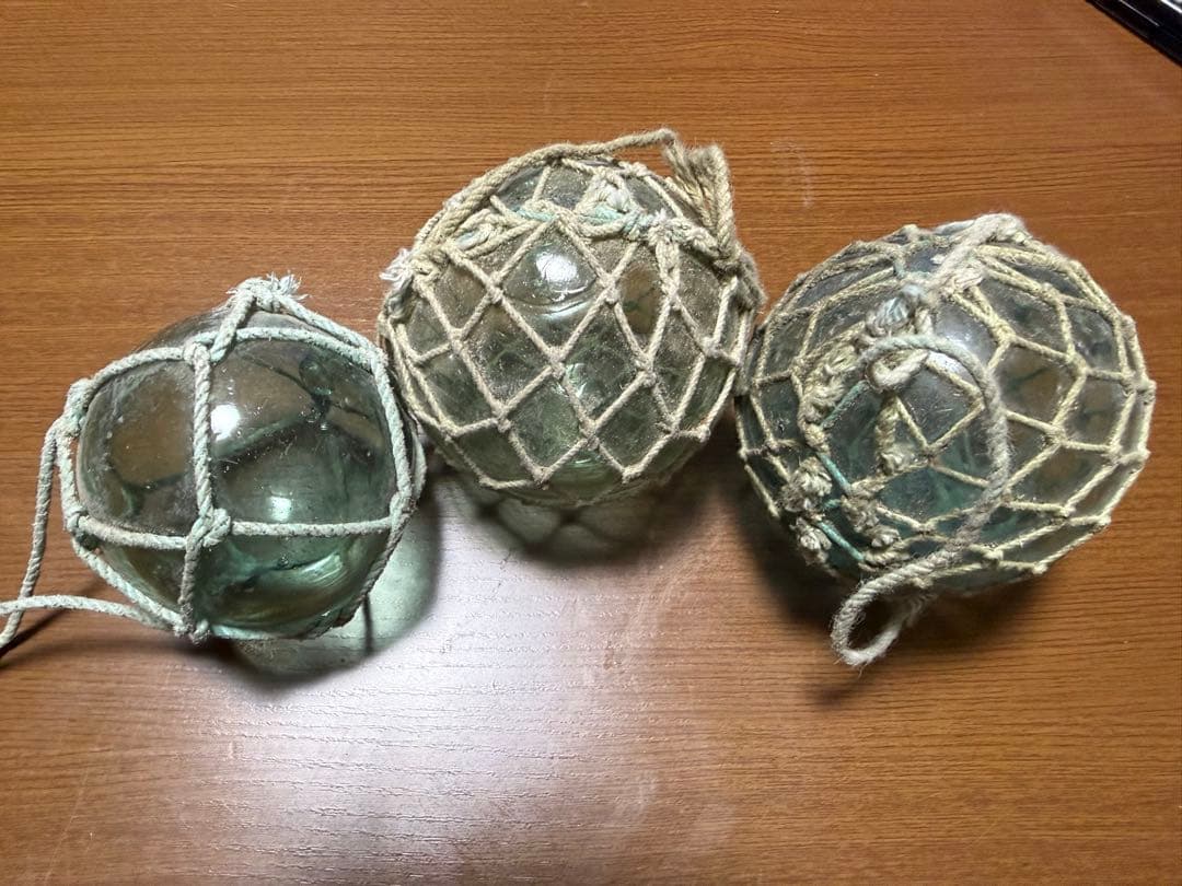 ガラス玉　漁具中古品フロート　浮き玉５０個
