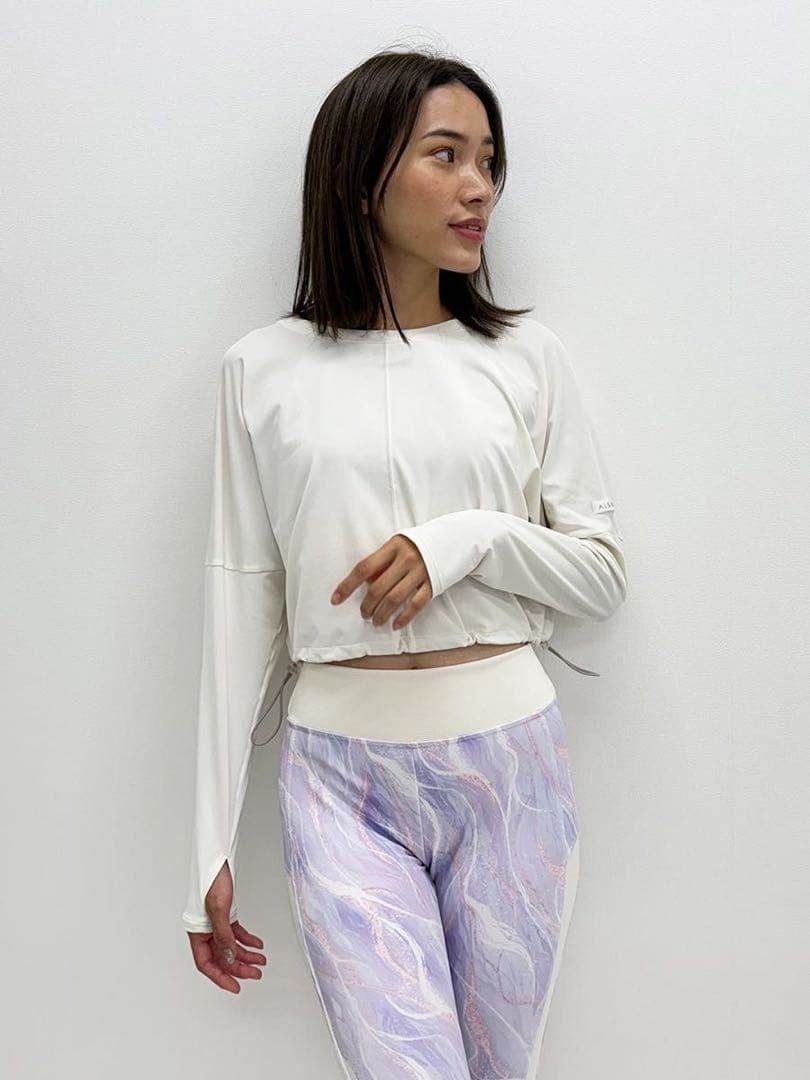 美品♡ アルヴォーブ ALBOVE ECO BLUE クロップド丈ヨガウェア