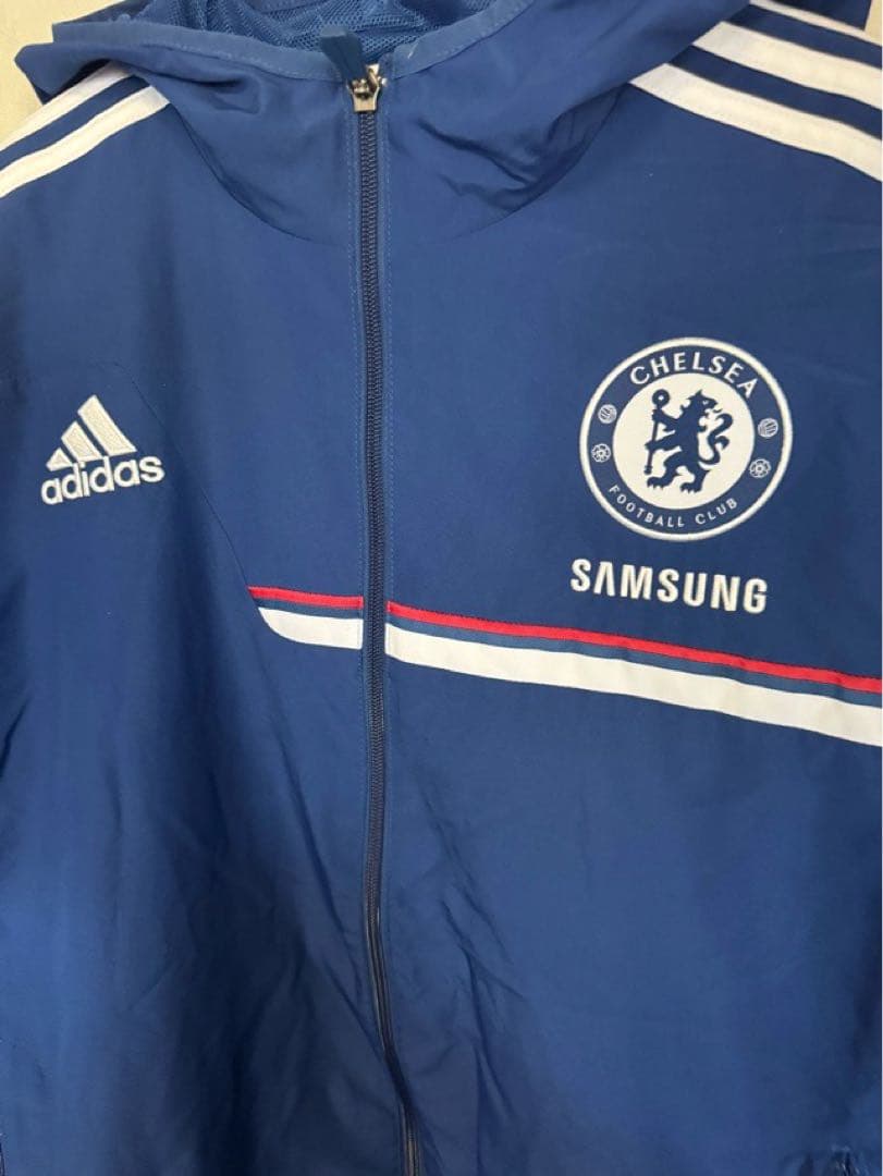 チェルシー　ナイロンジャケット　パーカー　adidas アディダス　Lサイズ