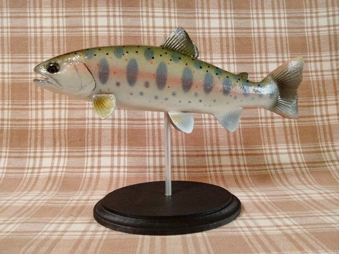 ハンドメイド　自作27cmアマゴ　フィギュア　レプリカ　オブジェ置物　魚釣り