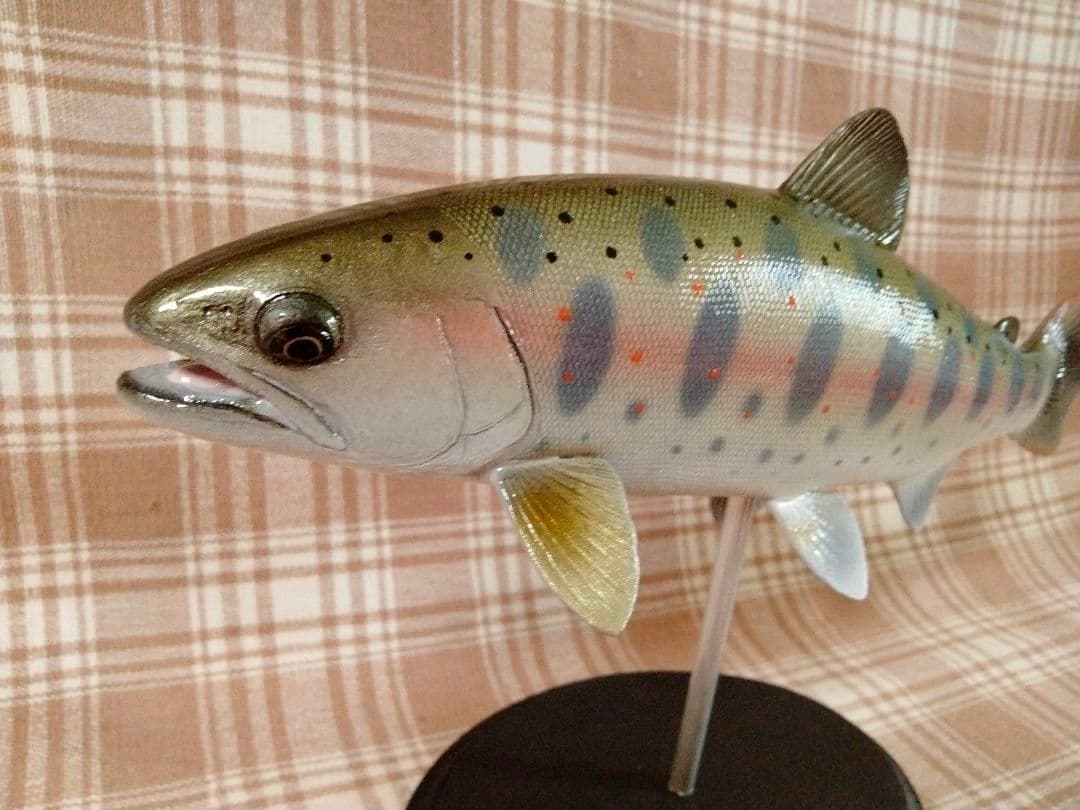 ハンドメイド　自作27cmアマゴ　フィギュア　レプリカ　オブジェ置物　魚釣り