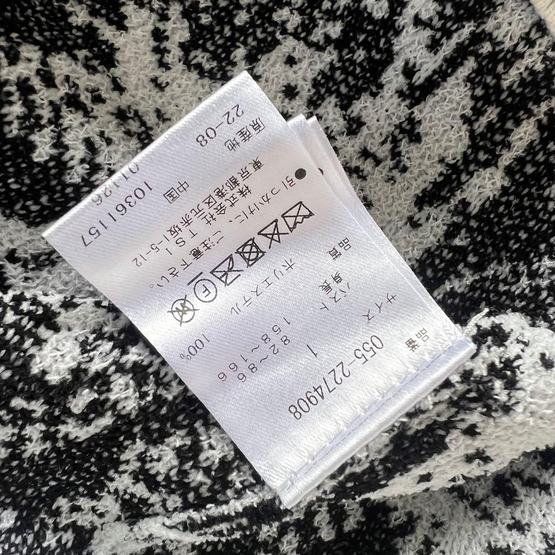 【セットアップ】パーリーゲイツ　繊細花柄　ニット　スカート ゴルフ　レディース