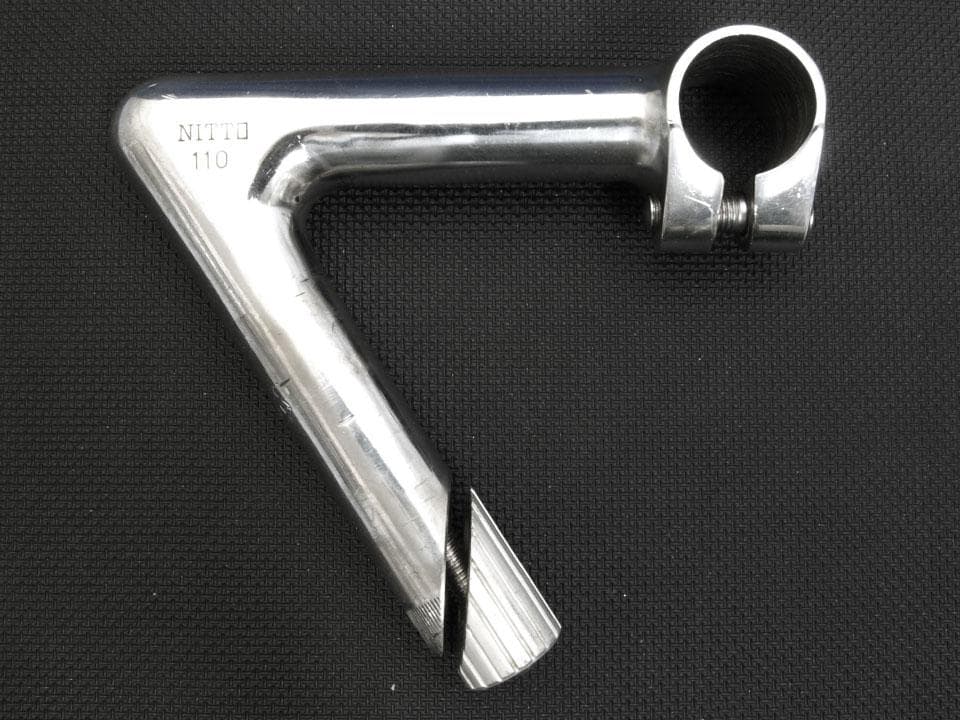 日東（NITTO）鉄ステム 110mm 58度 深曲がり 中古品
