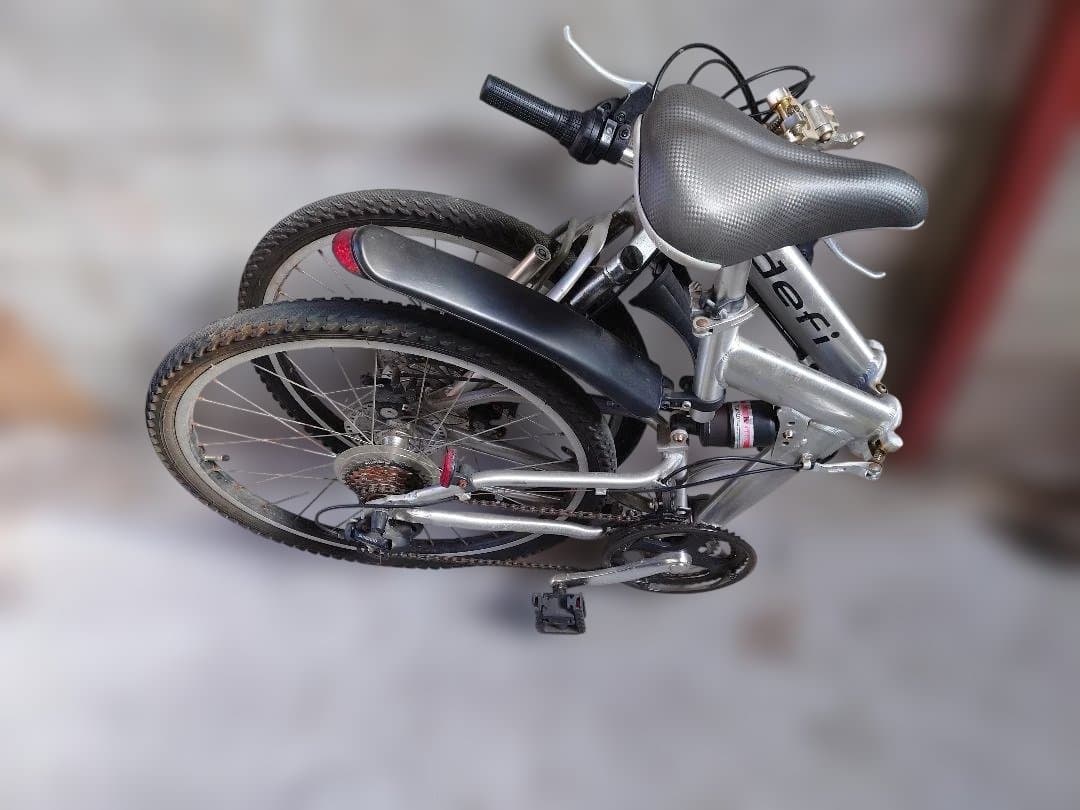 defi 24吋 アルミフレーム折りたたみ自転車 18段 前後ディスク 望引取り