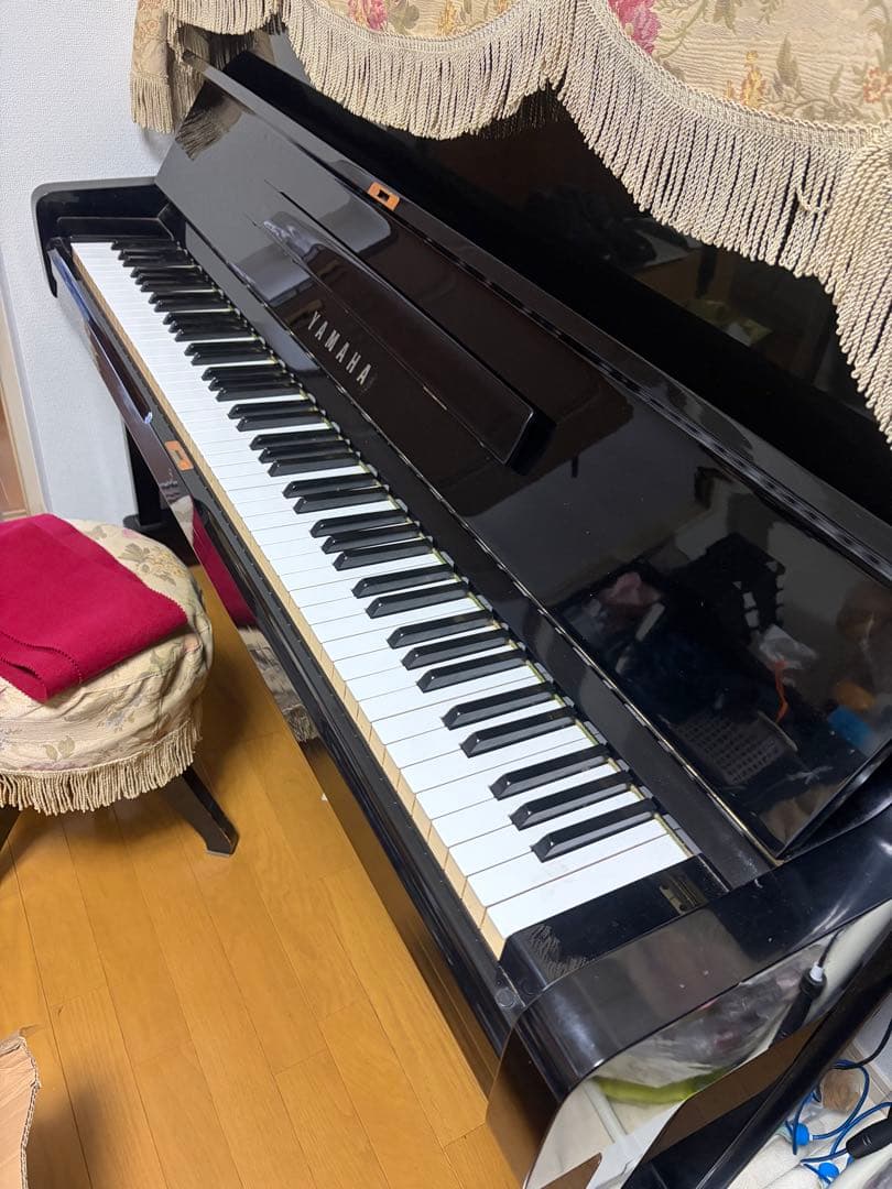 《YAMAHA》 ヤマハ アップライトピアノ U1H 〇調律カード付属〇 椅子付