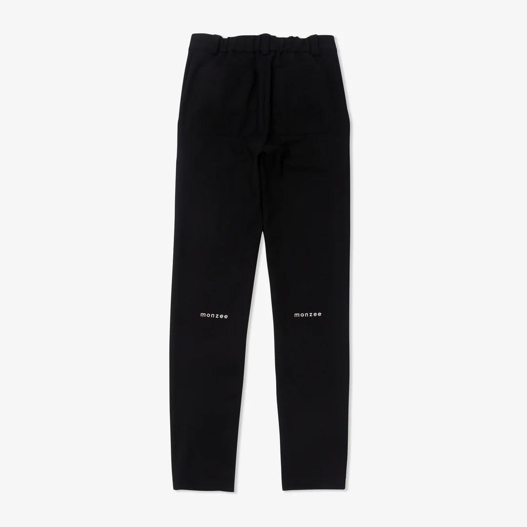 【新品　完売品】 monzee ストレッチパンツ　レディース　ブラックM