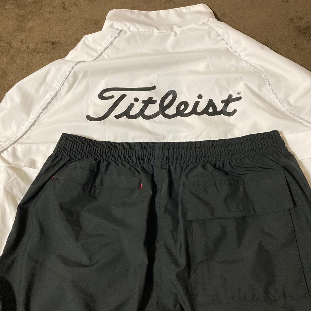 Titleist レインウェア Lサイズ ホワイト/ブラック