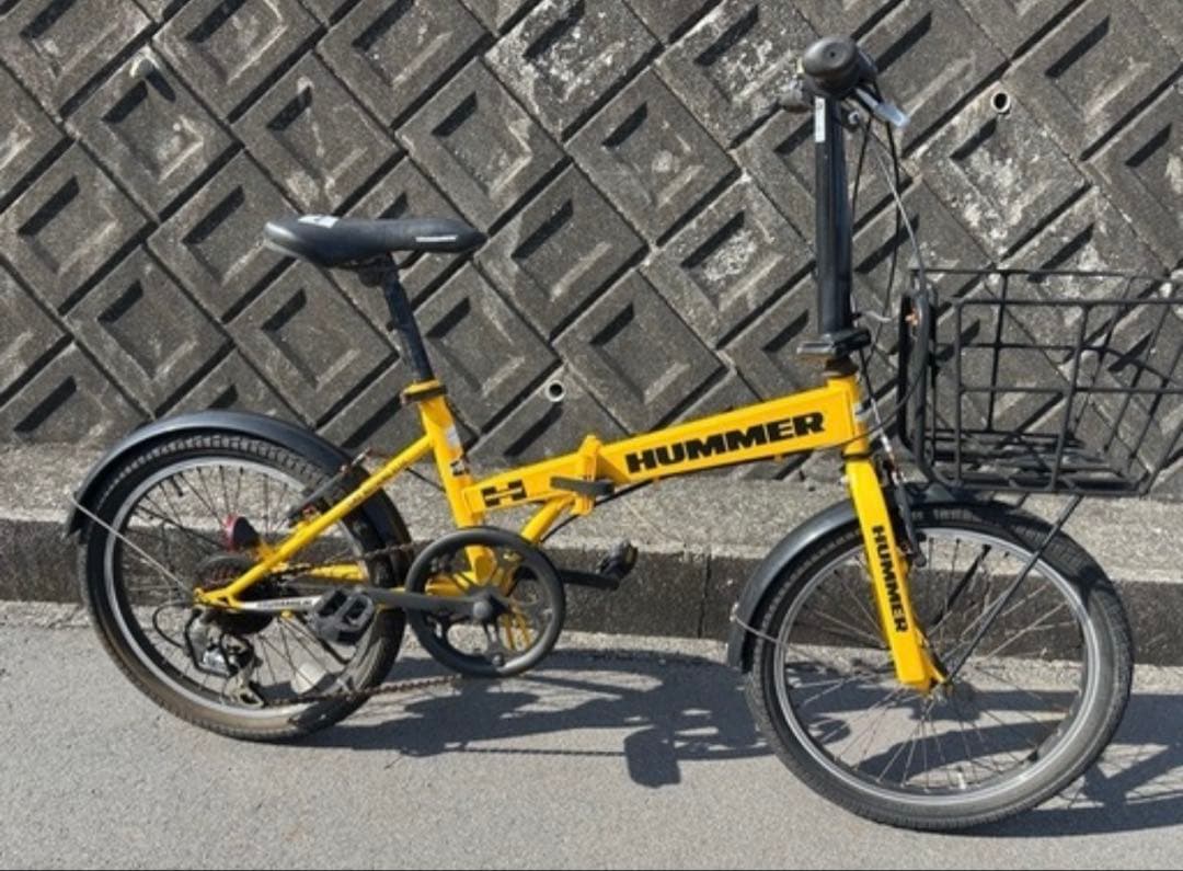 HUMMER 折りたたみ自転車 イエロー静岡県から
