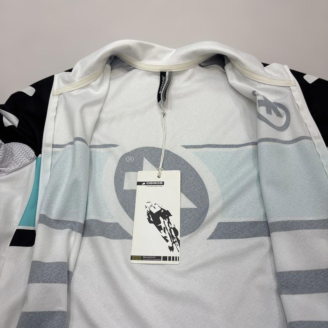 【新品】Assos サイクルジャージ ホワイト/ブラック/ターコイズ