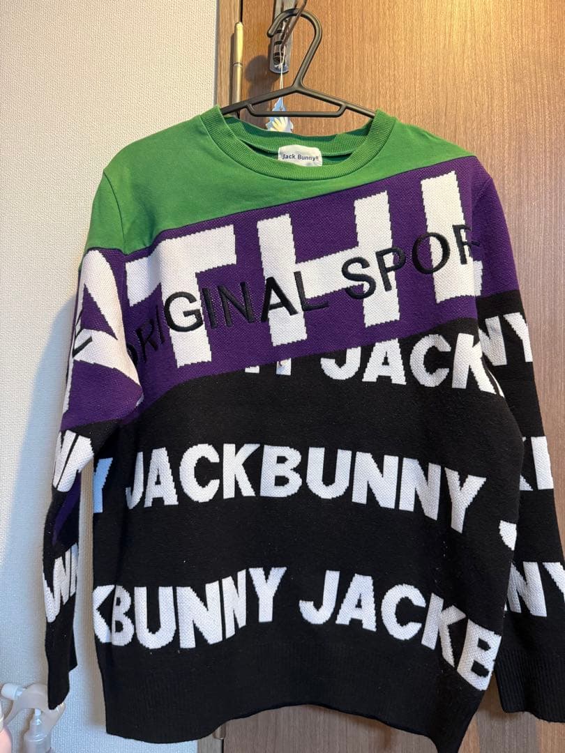 JACK BUNNY ロゴ入りニットセーター
