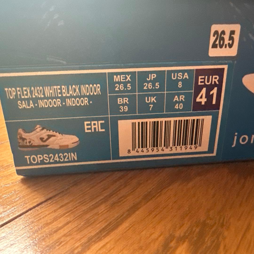 男*⑨様 JOMA ホマ　トップフレックス　フットサルシューズ26.5