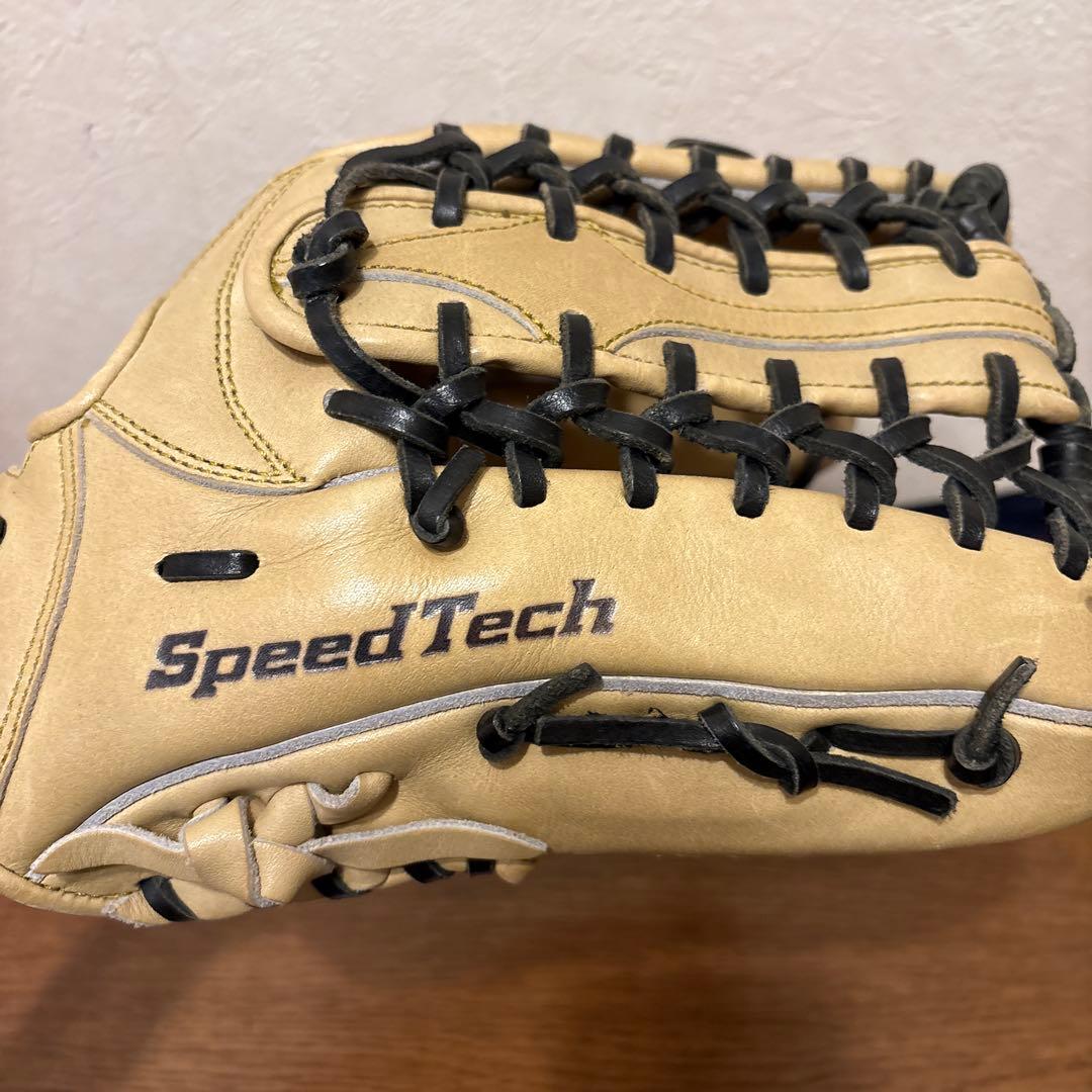てん様【美品】アシックス 軟式用 外野手グローブ Speed Tech