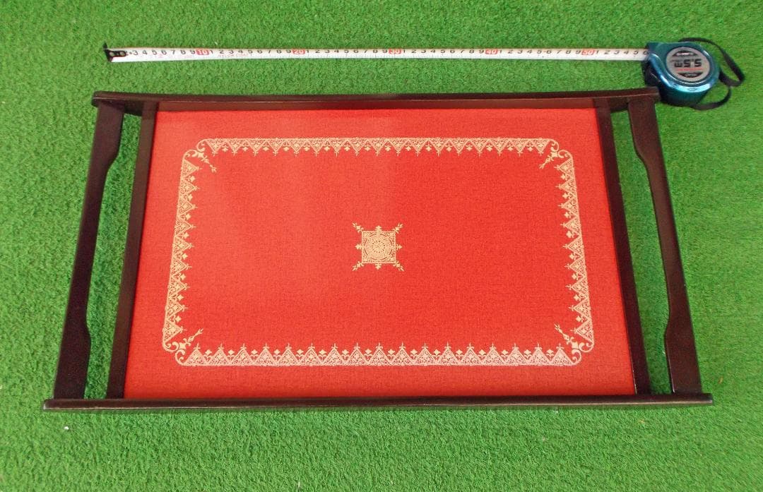 超絶品 新品手作り木製角盆(デコラ貼り) 1枚