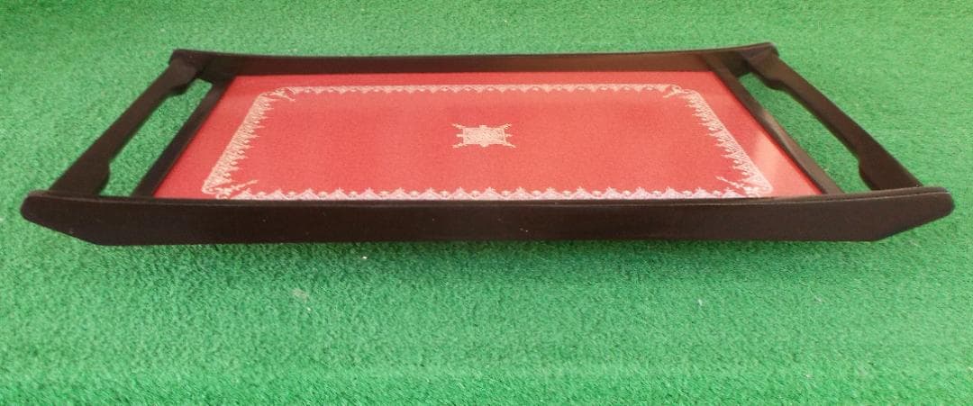 超絶品 新品手作り木製角盆(デコラ貼り) 1枚