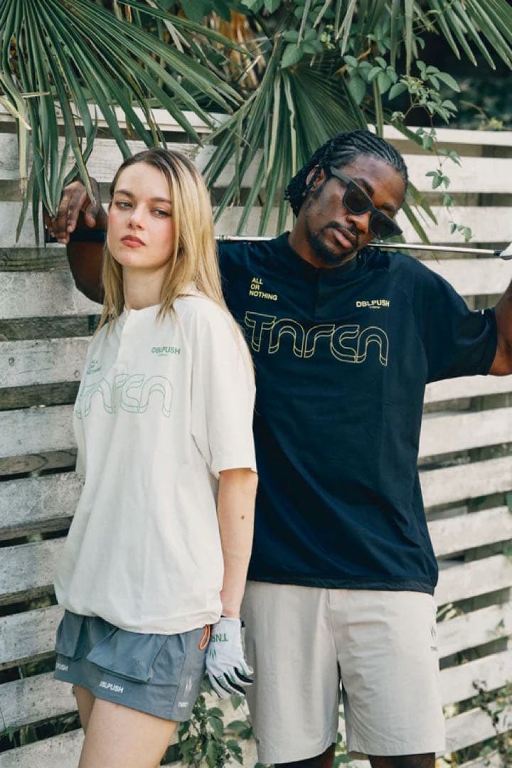 TNRCN EVERCORE HENLEY TECH TEE ブラック