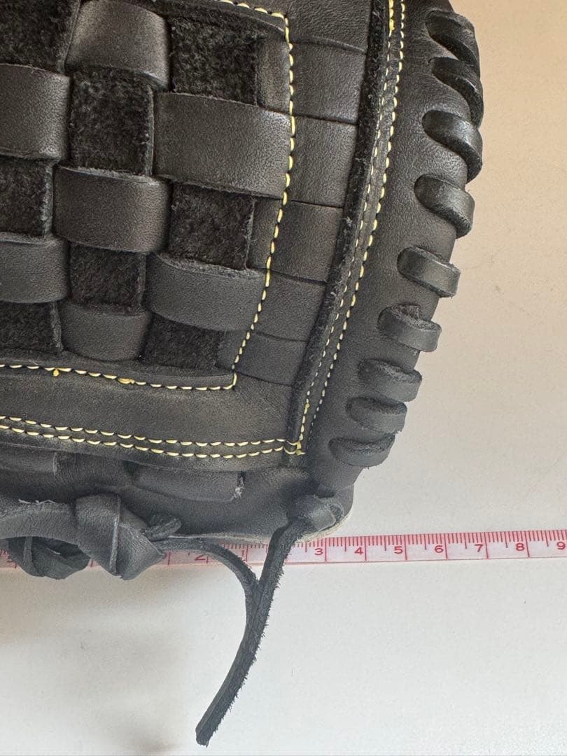 MIZUNO軟式用グローブ ブラック 編み込み
