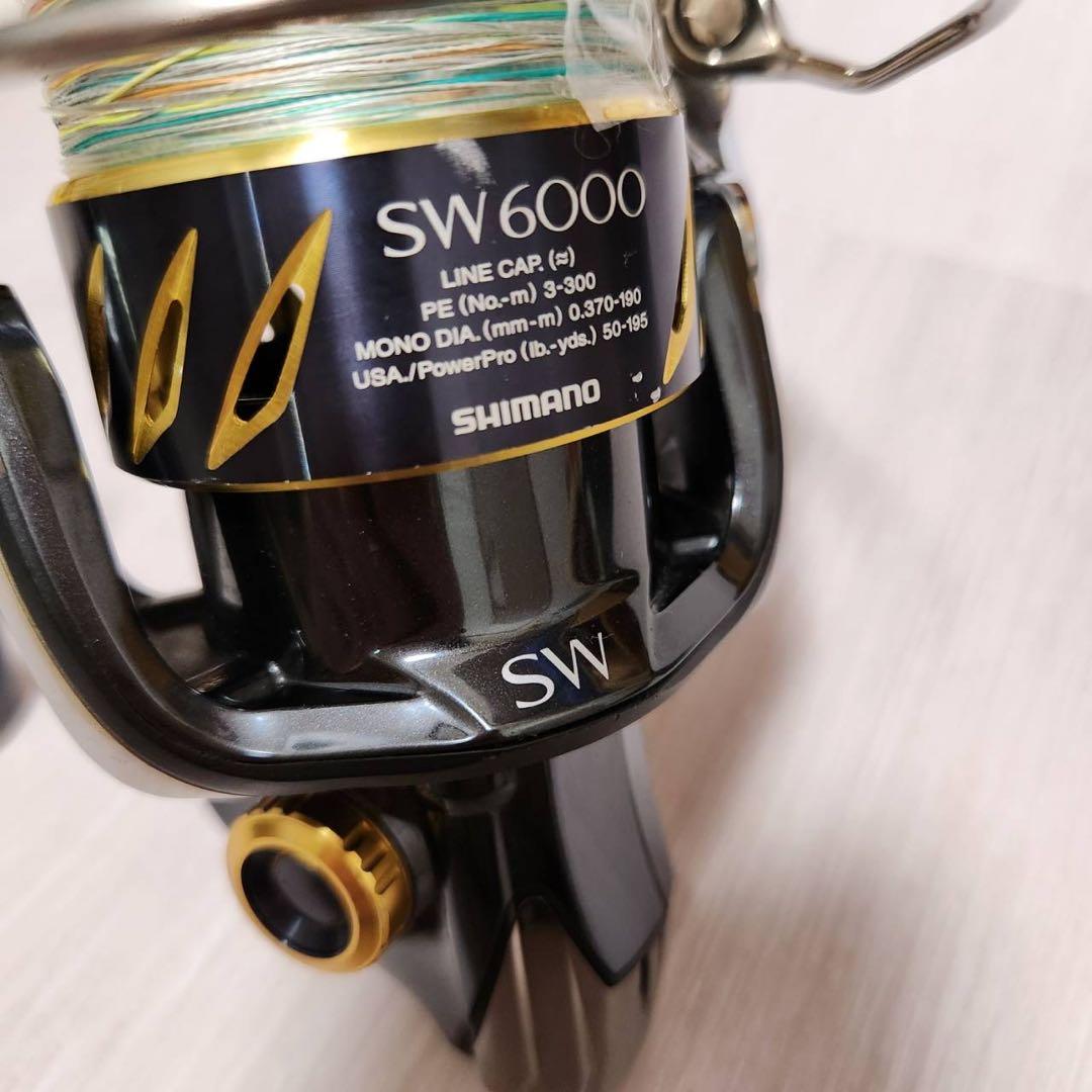 シマノ 13ステラSW 6000XG 夢屋パワーノブ付 ゴリ感シャリ感なし 美品