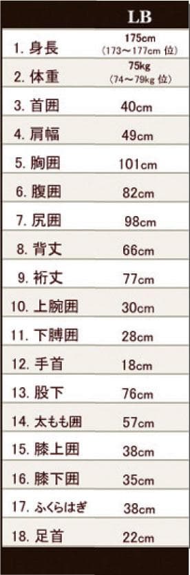 国内生産/ALL2mロングタッパー /クラッシックスタイル/メンズLbサイズ