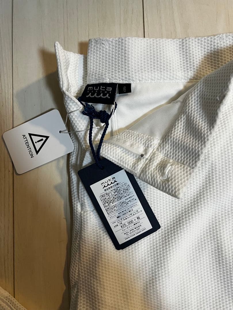 【週末購入SALE】muta メッシュ ホワイトパンツ L