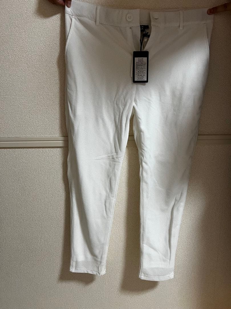【週末購入SALE】muta メッシュ ホワイトパンツ L