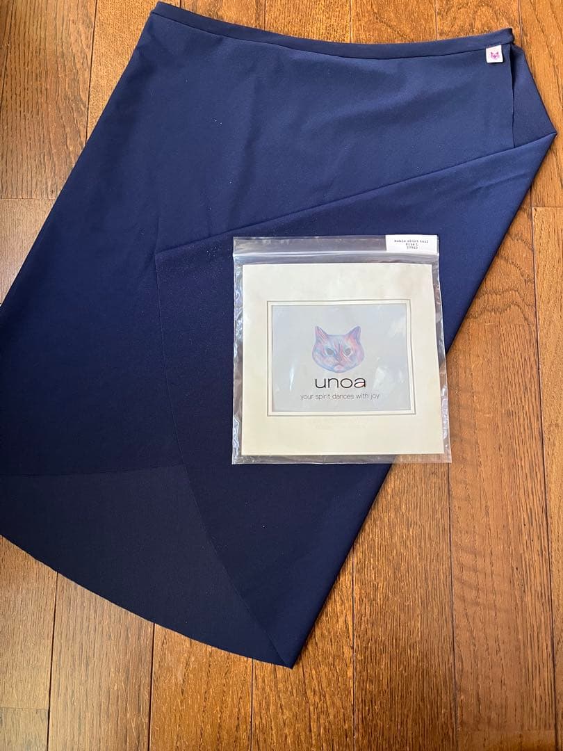 unoa ウノア noble skirt nude navy long L未使用