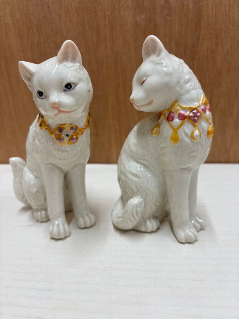 ジュエリークリスタル猫 2体セット
