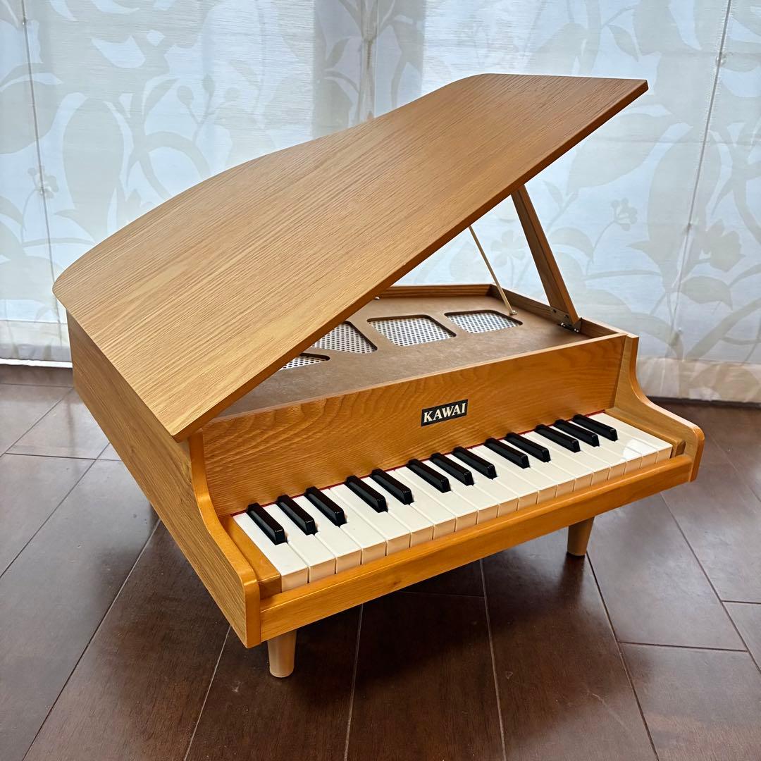 河合楽器KAWAI グランドピアノ ナチュラル　ミニ　トイ　おもちゃ　木製ピアノ