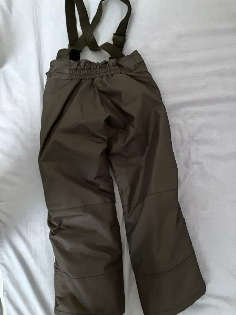 子ども用スキーウェアセット 蛍光グリーン/黒　美品　130cm 耐水撥水加工