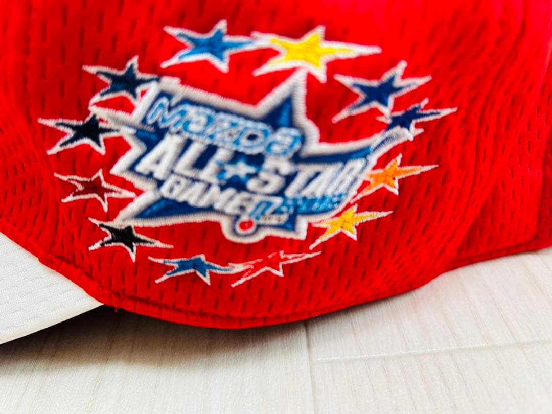 ミズノ⭐️NPB⭐️タグ付き⭐️キャップ⭐️フリー⭐️レッド