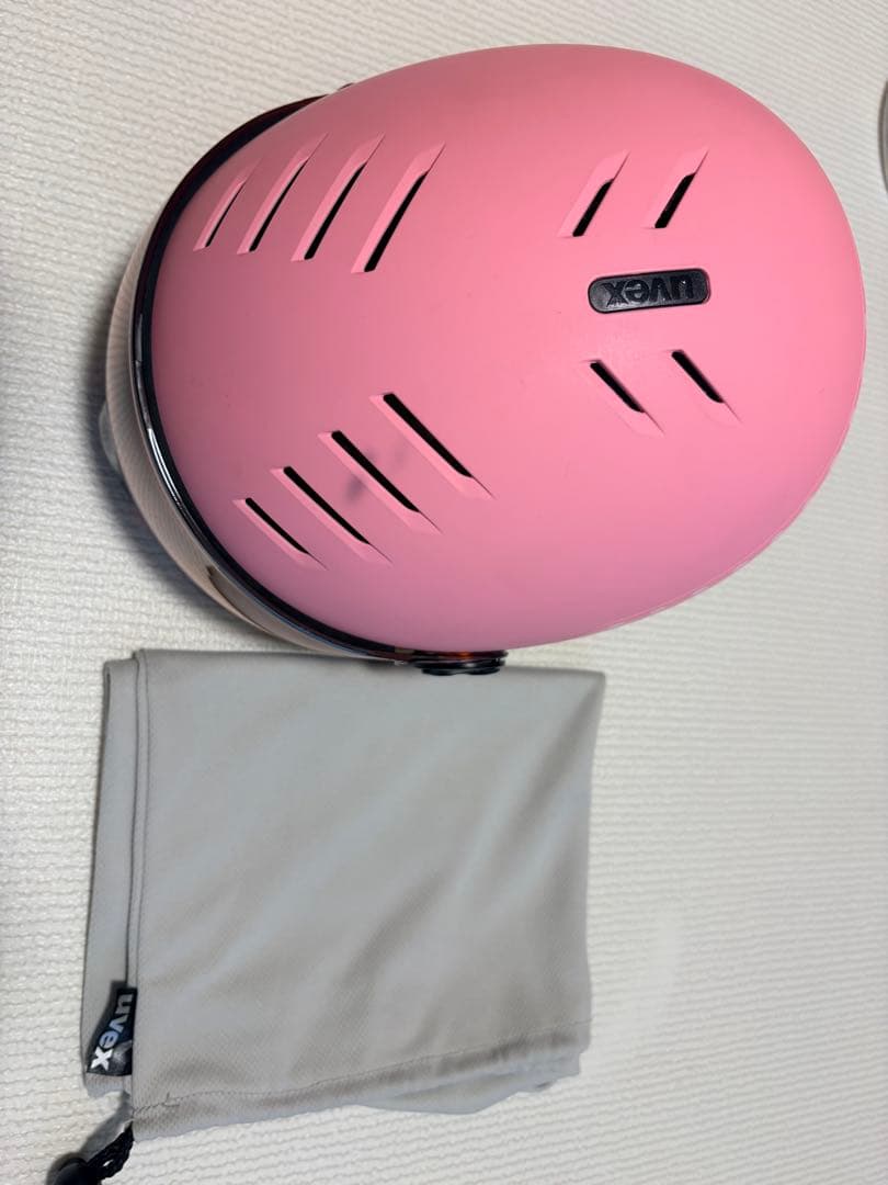 uvex子供用スキースノーボードバイザーヘルメットダイヤル式サイズ調整51-55