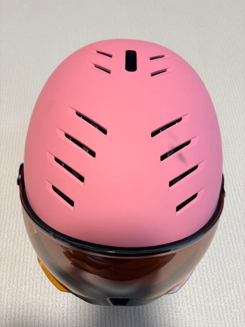 uvex子供用スキースノーボードバイザーヘルメットダイヤル式サイズ調整51-55