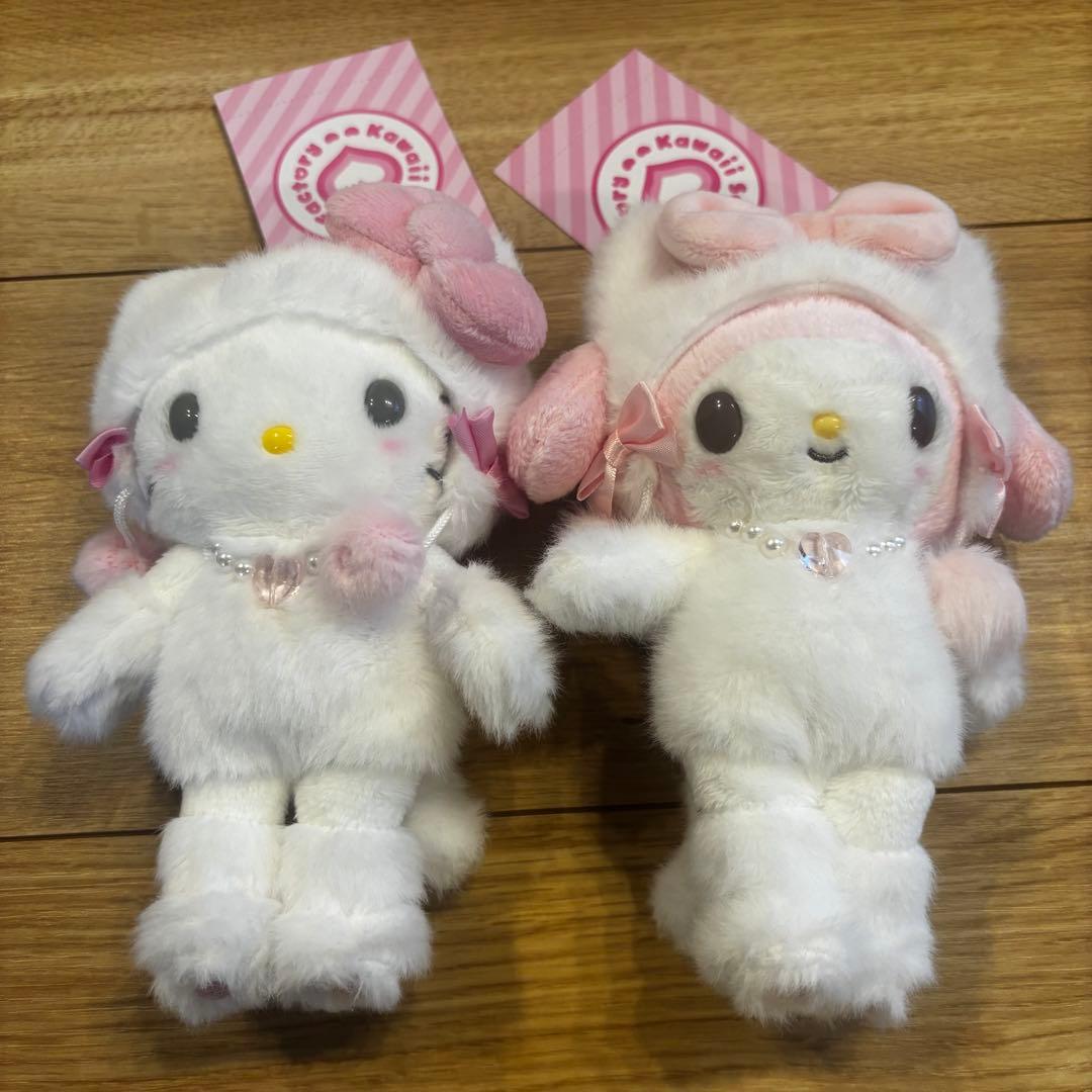 【限定ショッパー付】Sanrio原宿店限定マスコット ハローキティ&マイメロディ