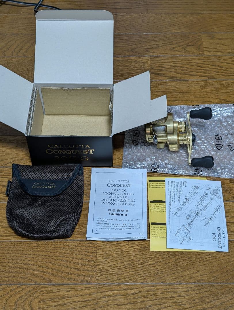【美品】シマノ 22 カルカッタコンクエスト 201XG 左ハンドル 2022