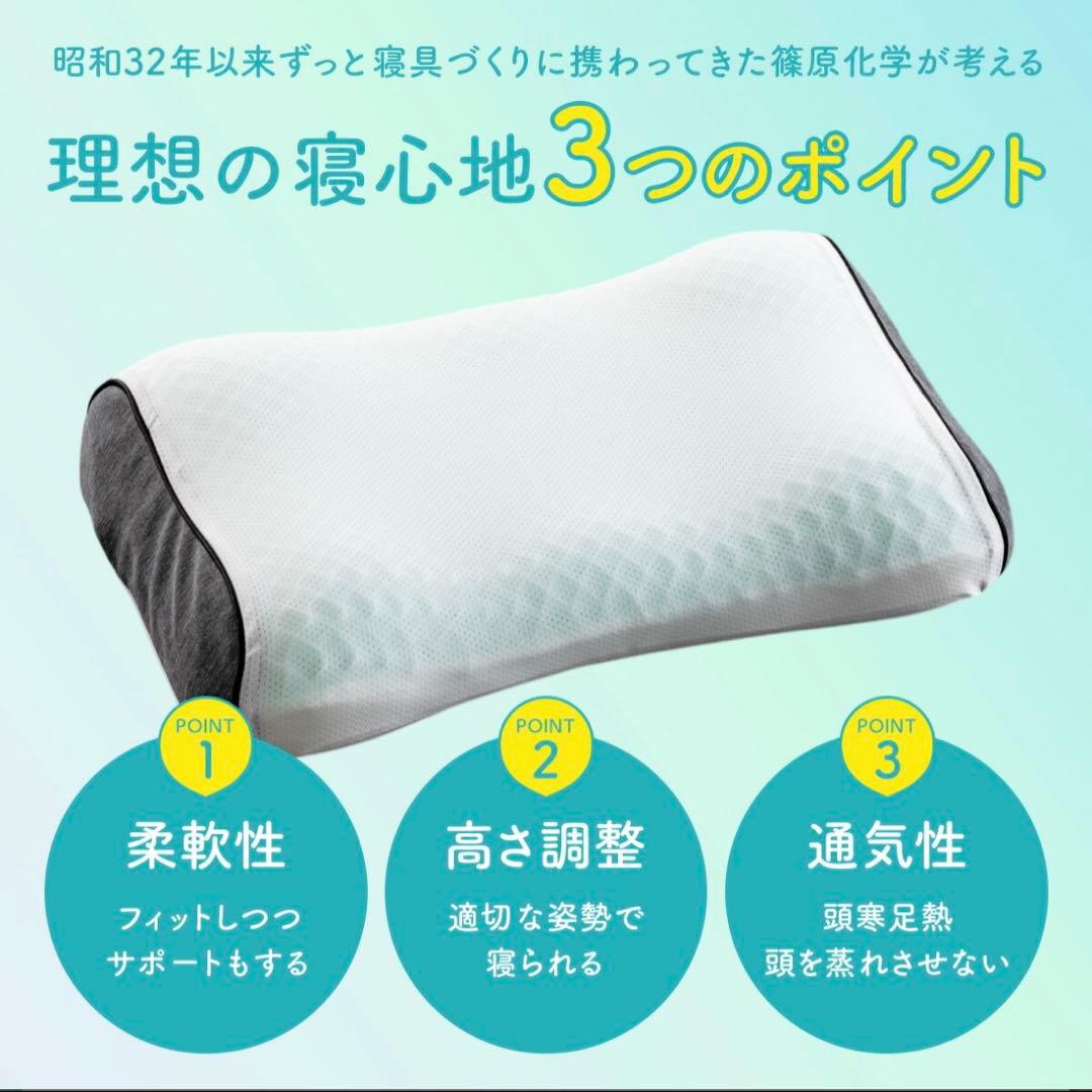 【新品同様】篠原化学　ぷるぷるぷるエアーまくら/試しに頭を乗せただけの使用