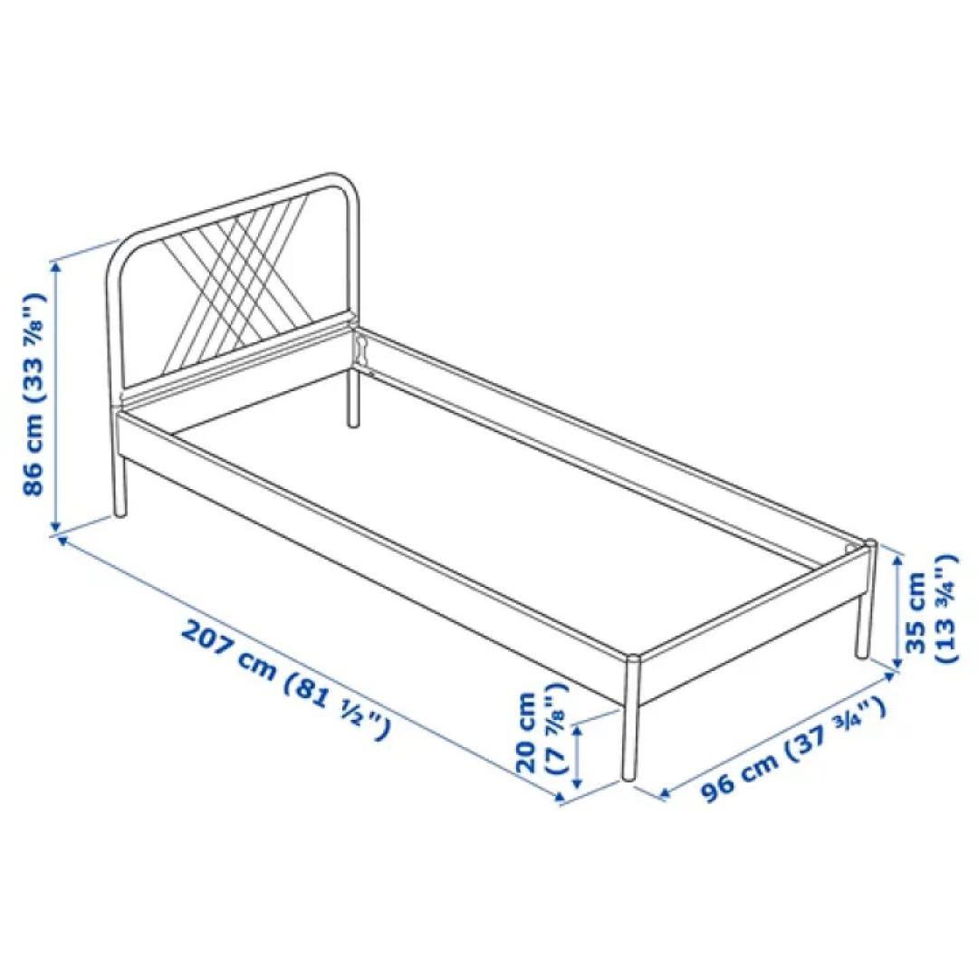 イケア　ネストゥン　シングルベッドフレーム　【引き取り限定】