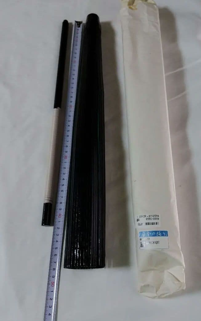 舞踊傘 桐-6703 黒塗り骨と無地の緑色