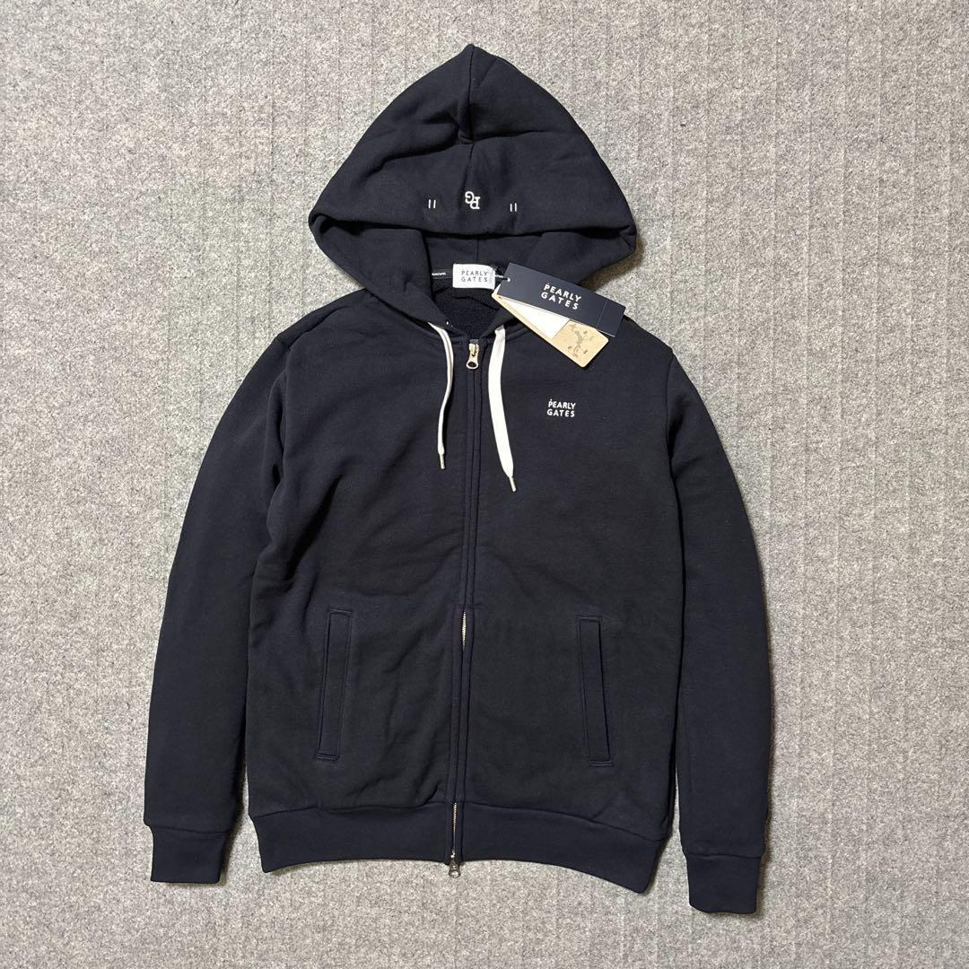 サイズ 0★新品 パーリーゲイツ パーカー 紺 055-3962302 単