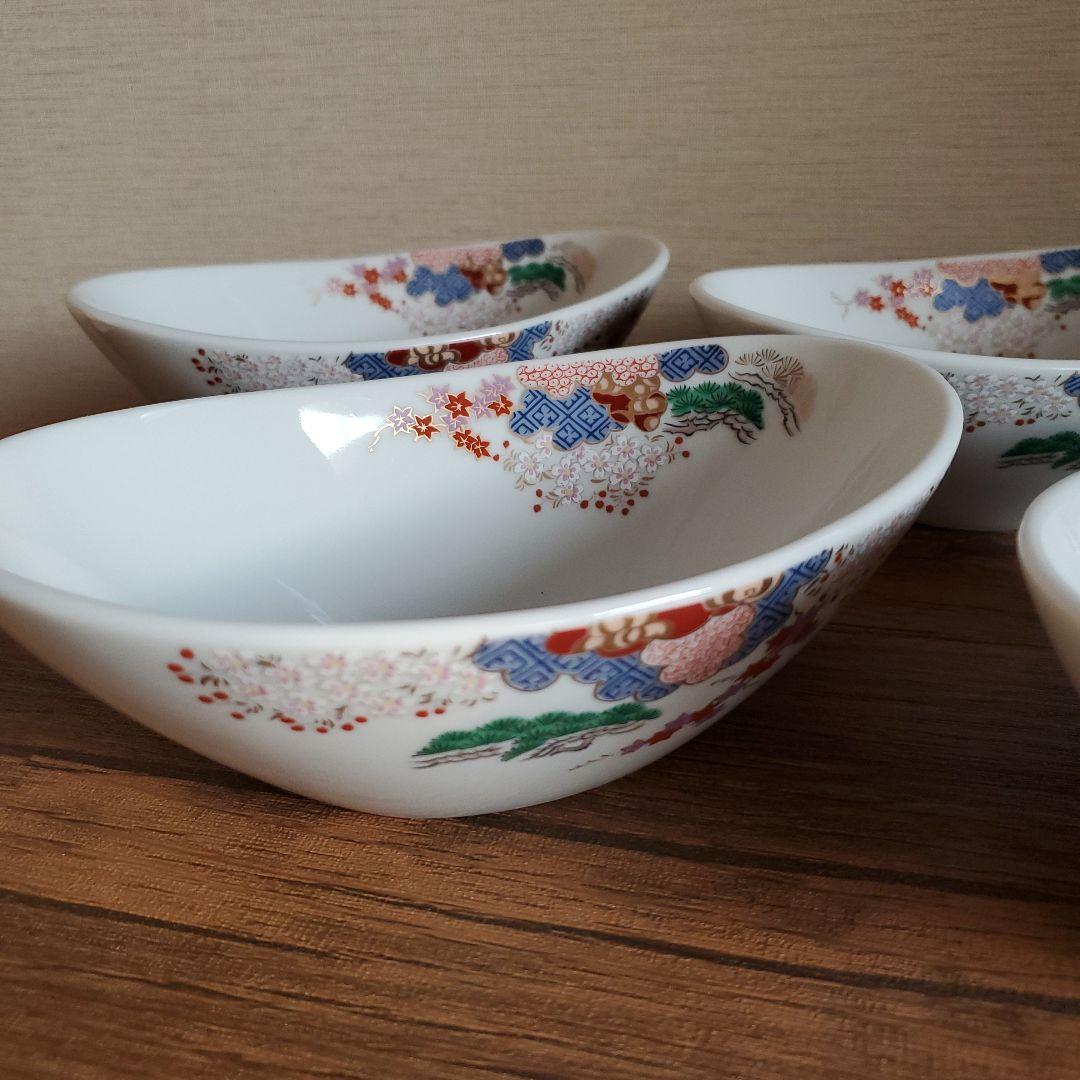 花柄陶器ボウル4個セット　基泉