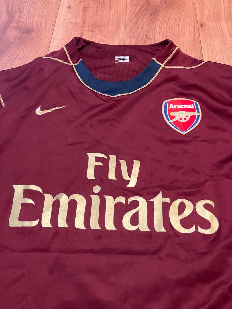 NIKE アーセナル 07-08 アウェイユニフォーム ボルドー古着　ビンテージ