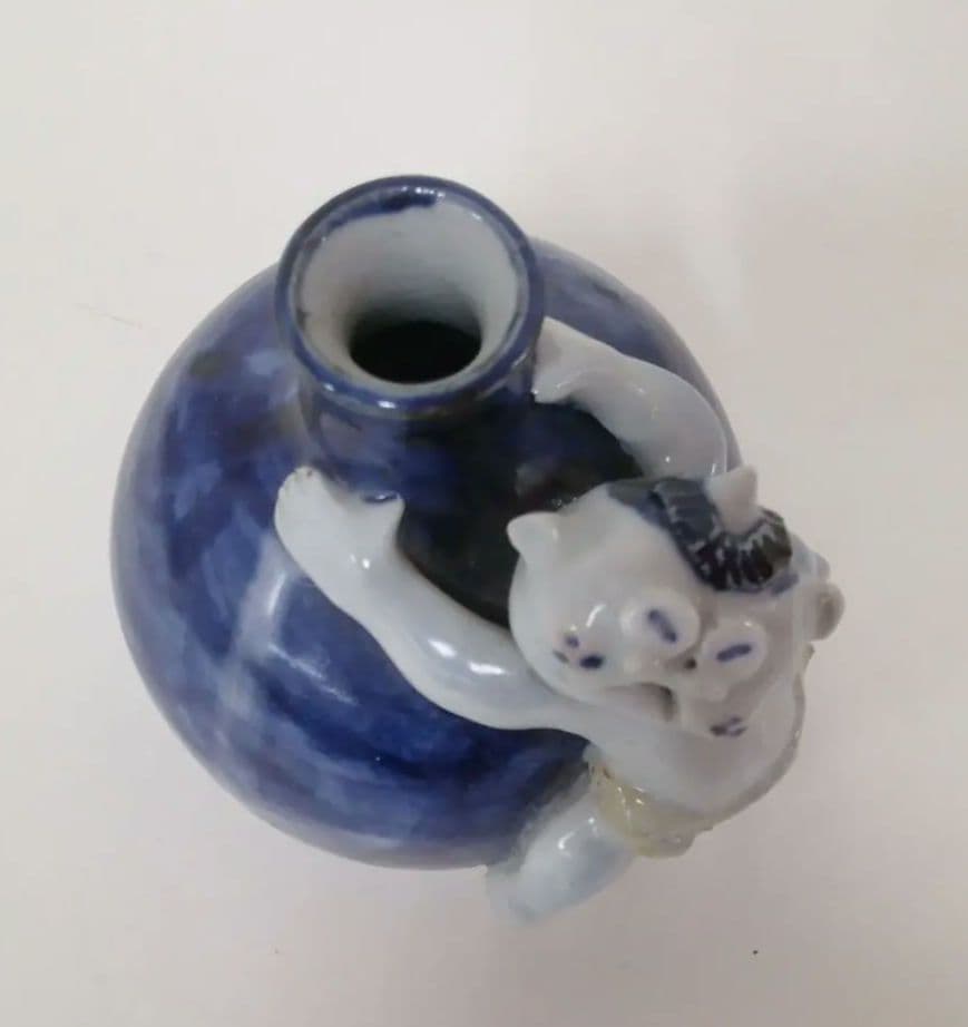 有田焼き 童工房 鬼　一輪挿し