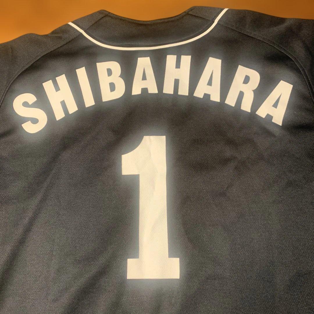 福岡ダイエーホークスユニフォーム SHIBAHARA 1 黒 半袖