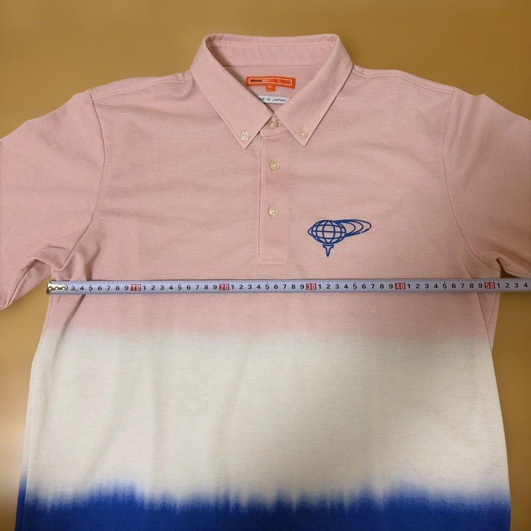 BEAMS GOLF ビームス　ゴルフ　グラデーション ポロシャツ 日本製　美品