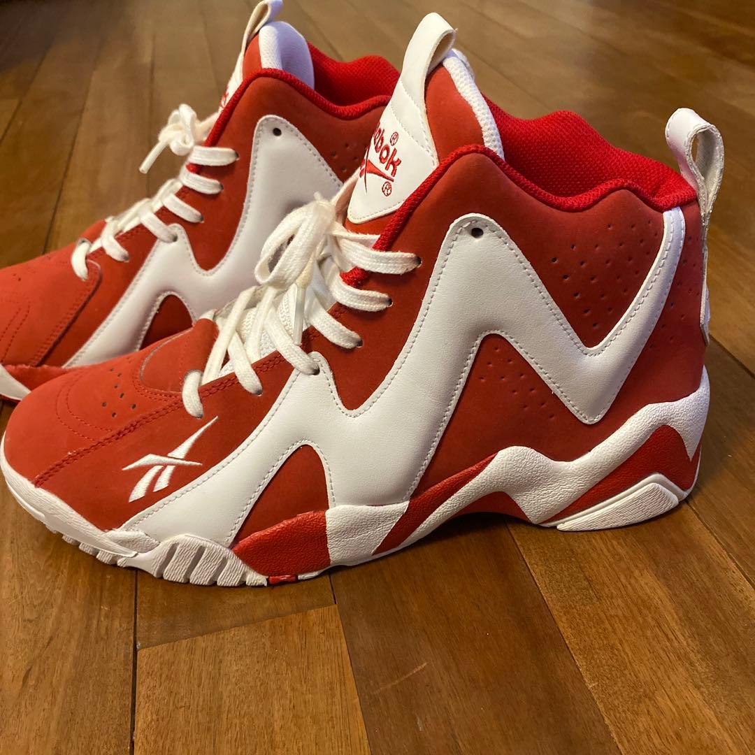 Reebok 赤白 ハイカット カミカゼ2 バスケットシューズ