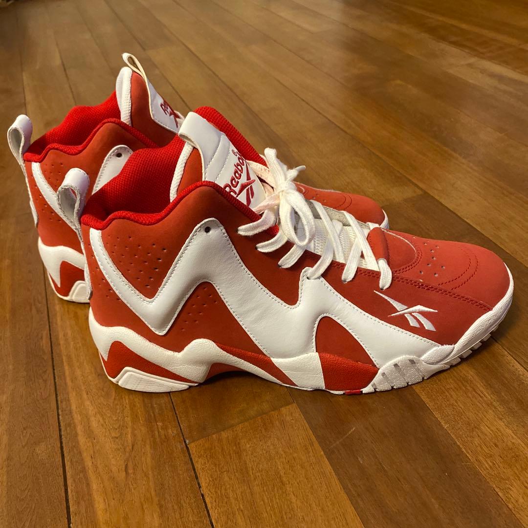 Reebok 赤白 ハイカット カミカゼ2 バスケットシューズ