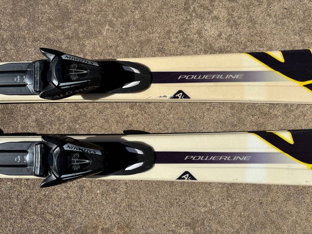 Salomon G KART 162cm スキーセット　ストック付き