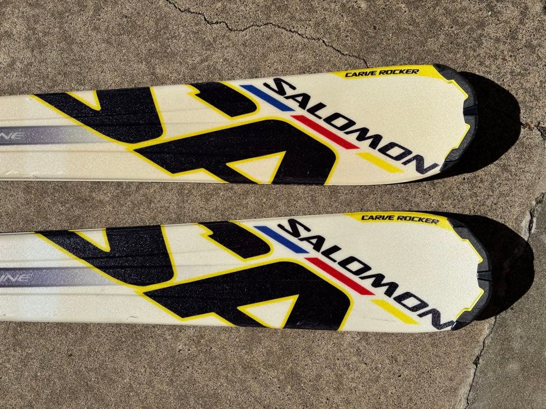Salomon G KART 162cm スキーセット　ストック付き